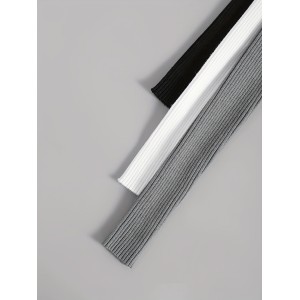 Solid Mock Neck Rib Knit Top 3 Pack, Casual Long Sleeve Slim Versatile Sweater, Women's Clothing