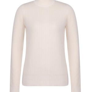 Solid Color Knit Pullover, Casual Mock Neck Long Sleeve Top For Fall & Winter, Women's Clothing
