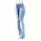 High Stretch Washed Bootcut Jeans, Slant Pockets Split Denim Pants, Women's Denim Jeans & Clothing